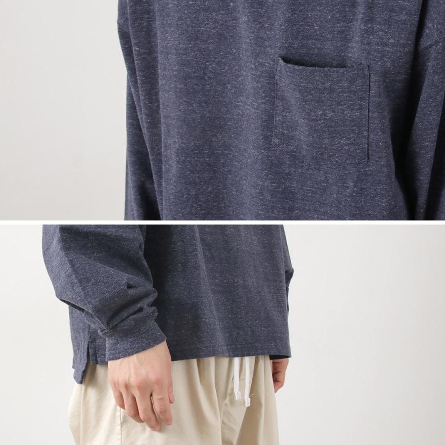REMI RELIEF（レミレリーフ） 別注 メランジ天竺 ロングスリーブ ポケットTシャツ / 長袖 メンズ 大きめ 日本製 | REMI RELIEF | 12
