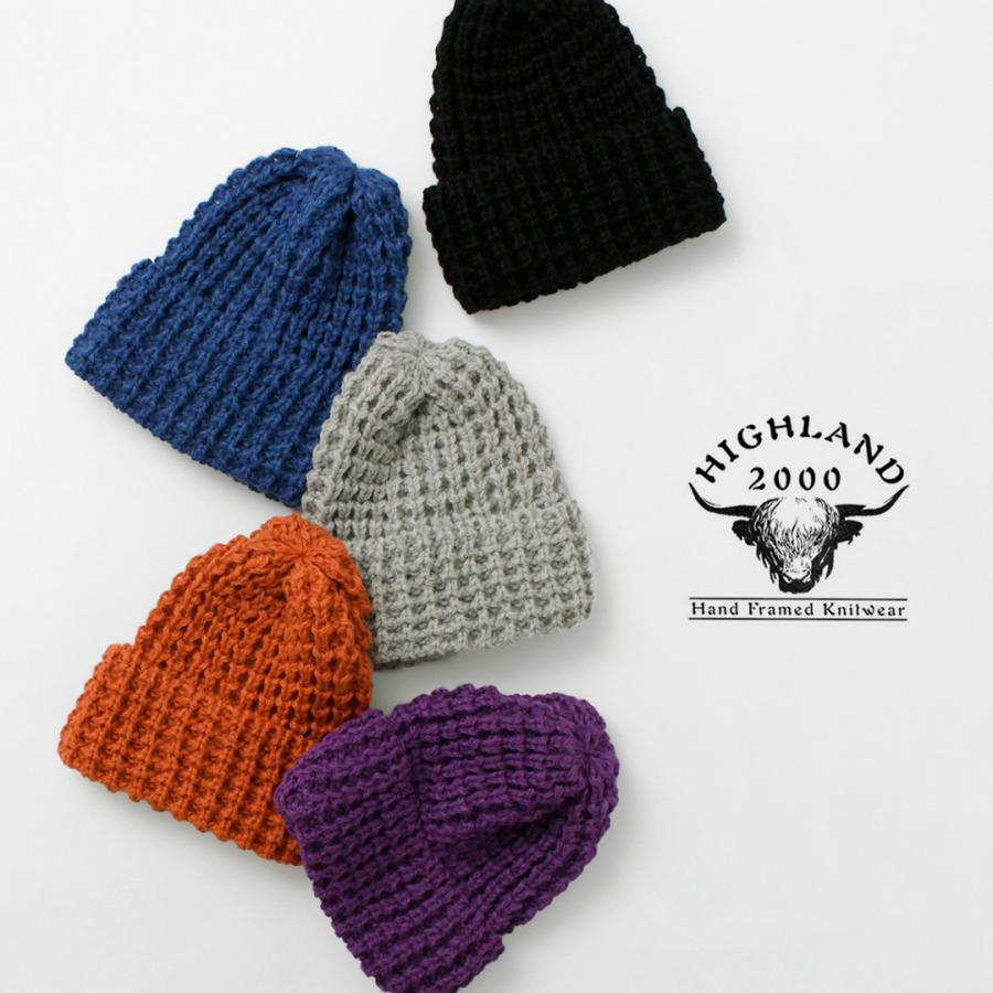 HIGHLAND 2000（ハイランド2000）ボブキャップ タックステッチ (アルパカ×ブリティッシュウール ミックス) / ニット帽 帽子 | HIGHLAND 2000