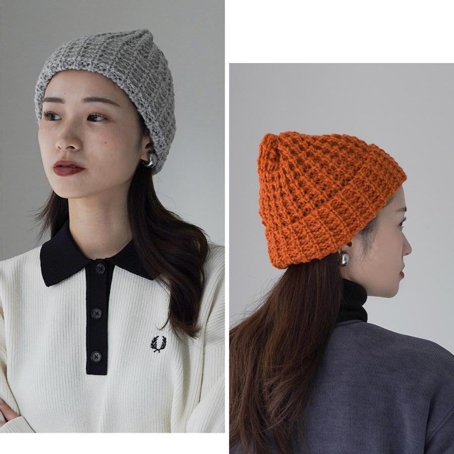 HIGHLAND 2000（ハイランド2000）ボブキャップ タックステッチ (アルパカ×ブリティッシュウール ミックス) / ニット帽 帽子 | HIGHLAND 2000 | 08