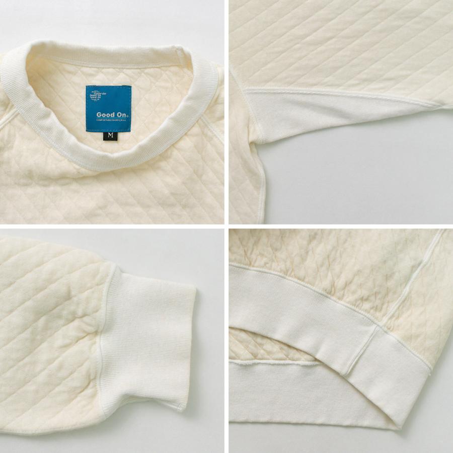 GOOD ON（グッドオン） キルト ロングスリーブ ラグラン クルーネックシャツ 光電子 / メンズ スウェット 長袖 無地 日本製 | GOOD ON | 15