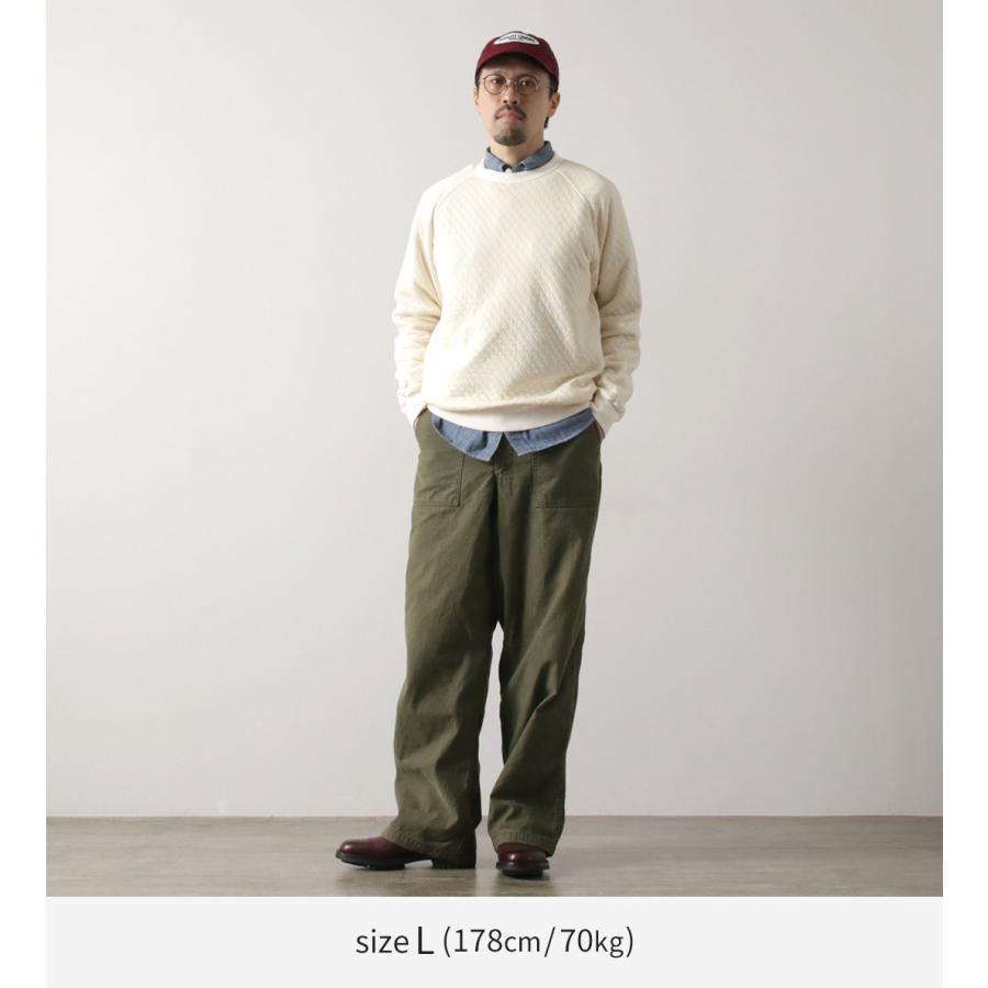 GOOD ON（グッドオン） キルト ロングスリーブ ラグラン クルーネックシャツ 光電子 / メンズ スウェット 長袖 無地 日本製 | GOOD ON | 05