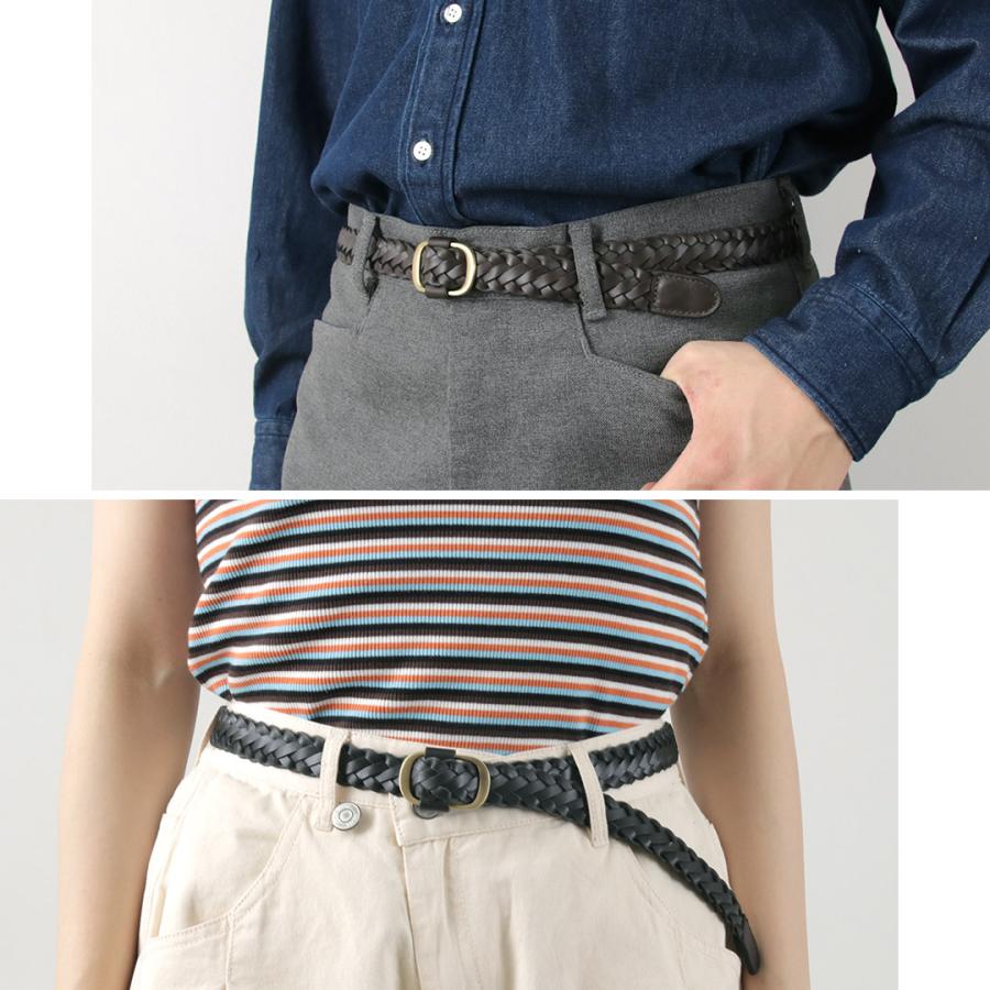 phaduA（パ・ドゥア） サイズレス ブレイドレザーベルト / メンズ レディース ユニセックス 細い 牛革 本革 | ROCOCO | 05