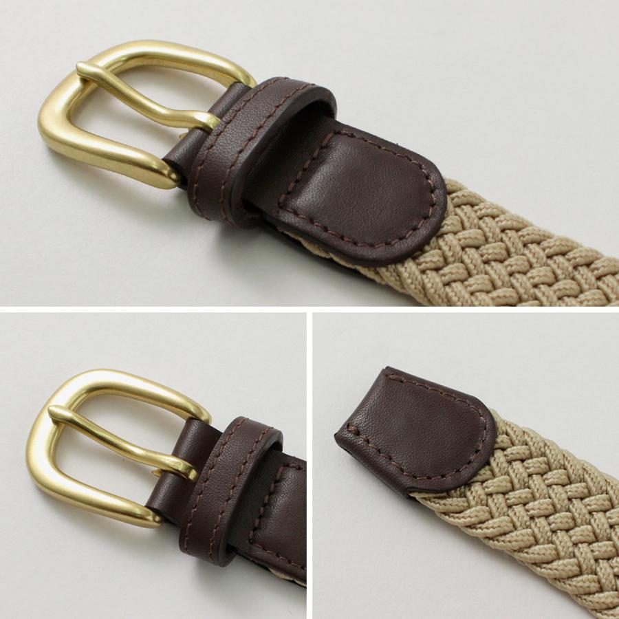 phaduA（パ・ドゥア） エラスティック ナローメッシュベルト / メンズ レディース ユニセックス ナイロン ゴム 編み込み 穴なし | ROCOCO | 19