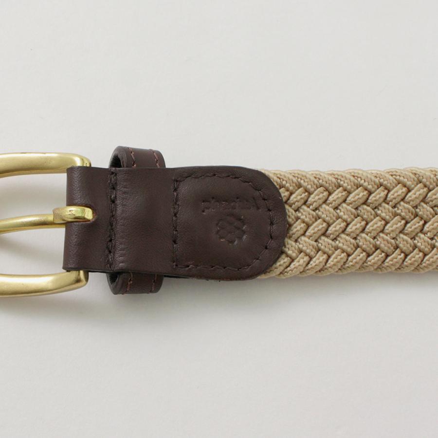 phaduA（パ・ドゥア） エラスティック ナローメッシュベルト / メンズ レディース ユニセックス ナイロン ゴム 編み込み 穴なし | ROCOCO | 15