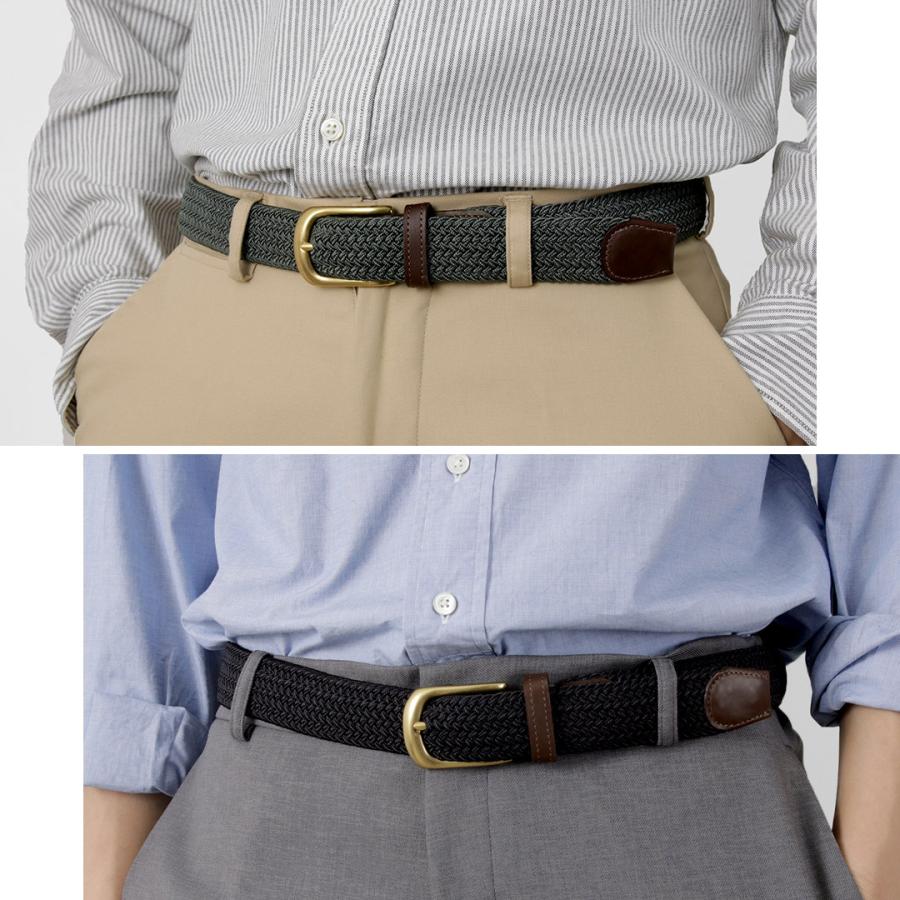 phaduA（パ・ドゥア） エラスティック　メッシュベルト / メンズ メッシュ ナイロン ゴム 編み込み 穴なし | ROCOCO | 11