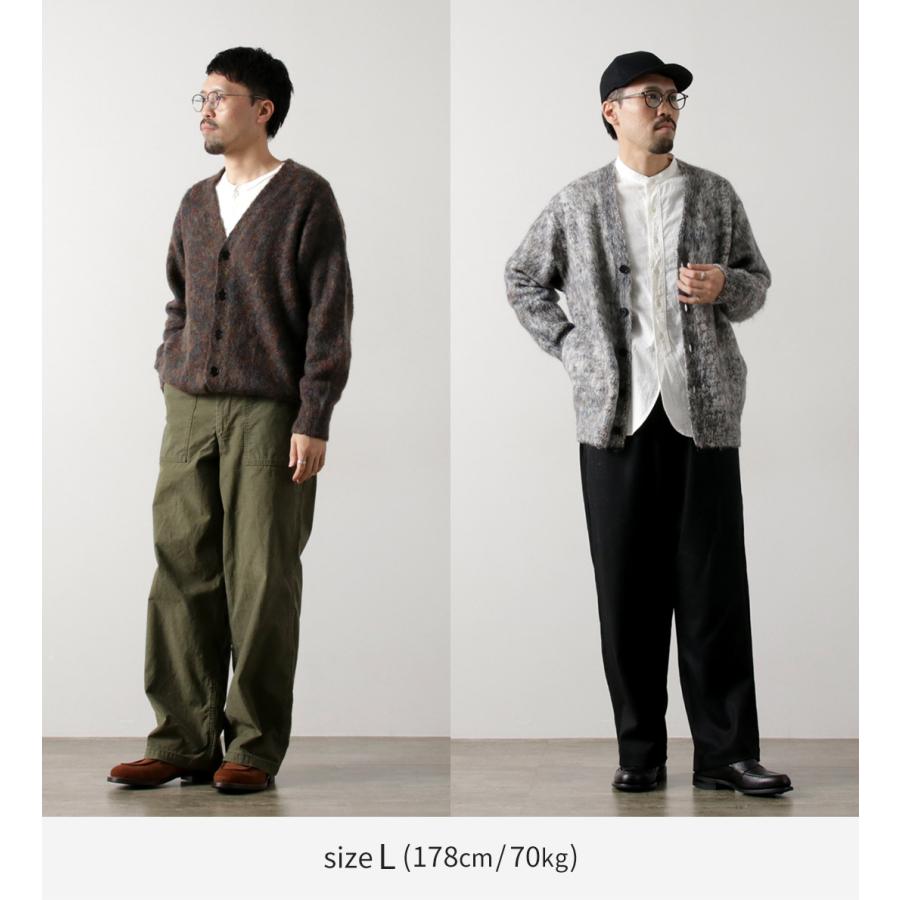 COOHEM（コーヘン） 交編 シャギードッグ カーディガン / メンズ 長袖 羽織 ニット Vネック レトロ 日本製 米冨 | Coohem | 06