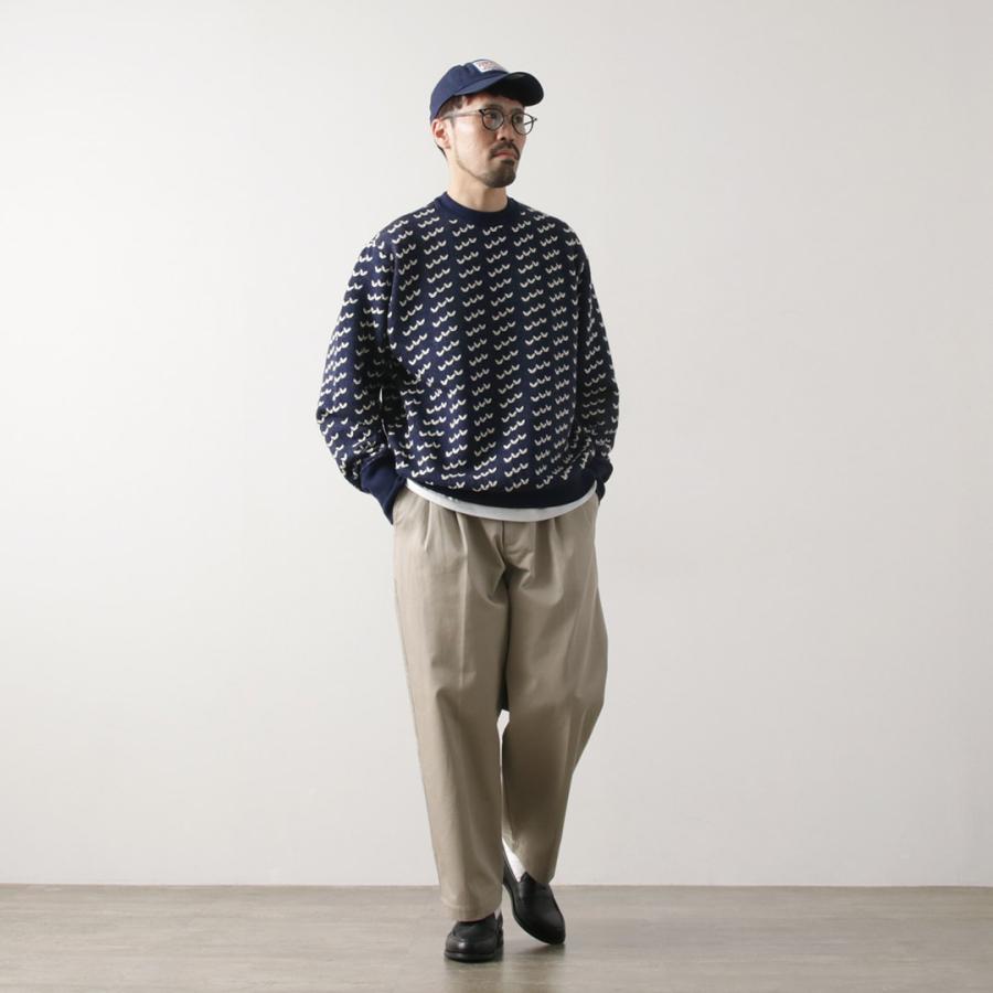 ロンハーマン購入COOHEM アームライン ニット コーヘン メンズ COOHEM（コーヘン）RANDOM INLAY STRIPE KNIT PULLOVER（ランダム