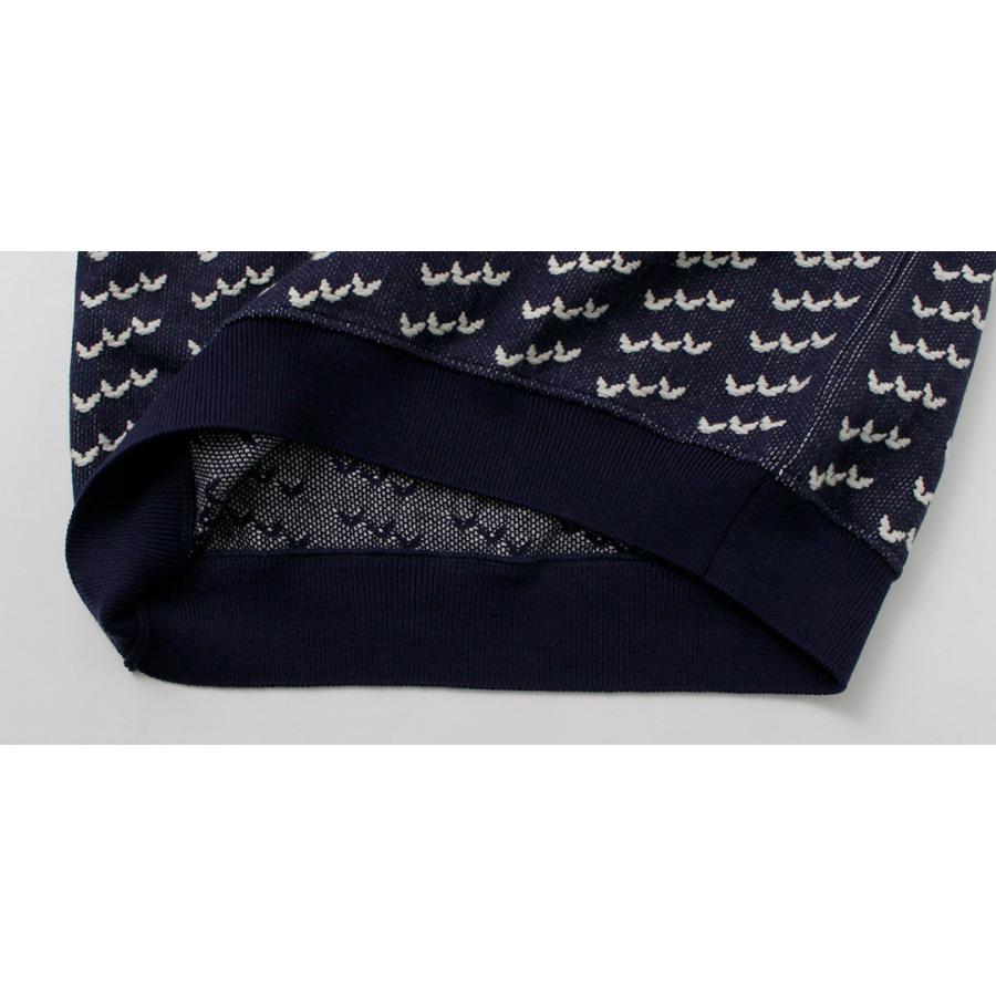 COOHEM（コーヘン） ビッグ バーズアイ ニットプルオーバー / メンズ セーター 長袖 ウール コットン 柄 日本製 米冨 | Coohem | 14