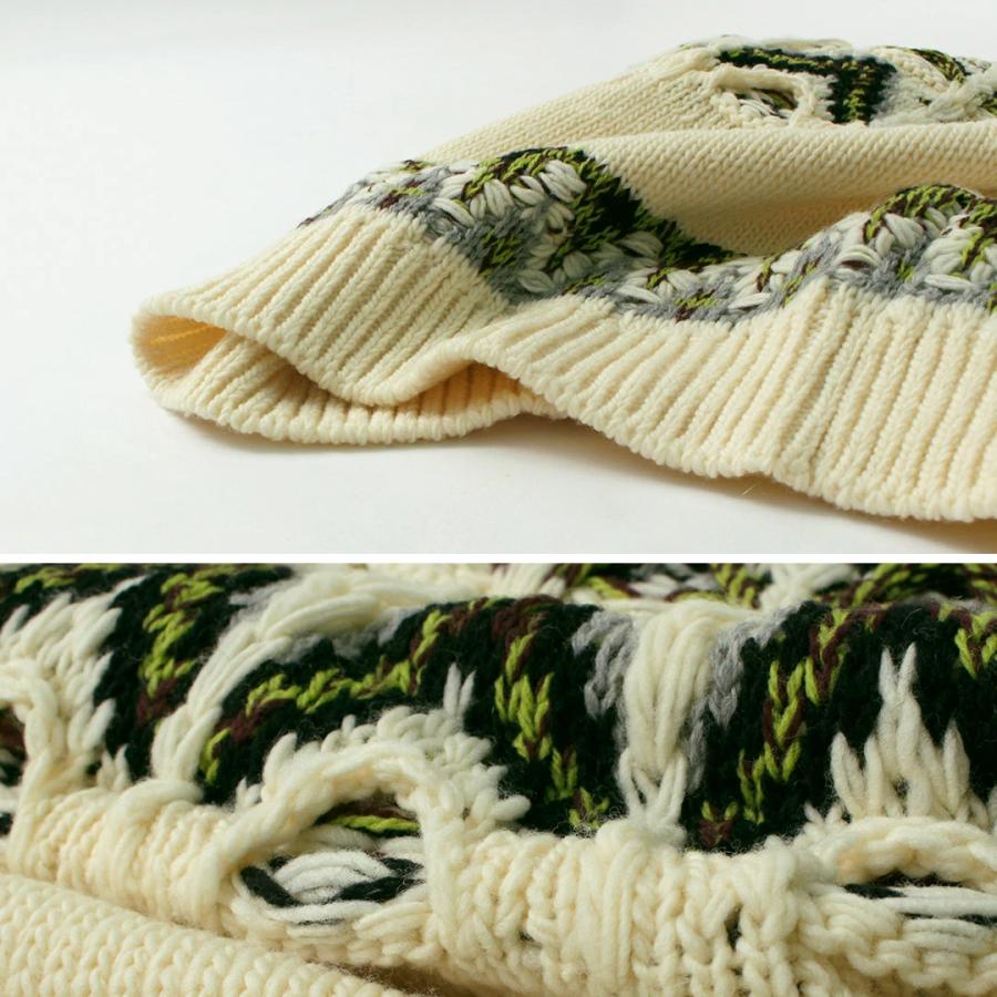 Coohem（コーヘン） 交編 ノルディック ニットプルオーバー / メンズ