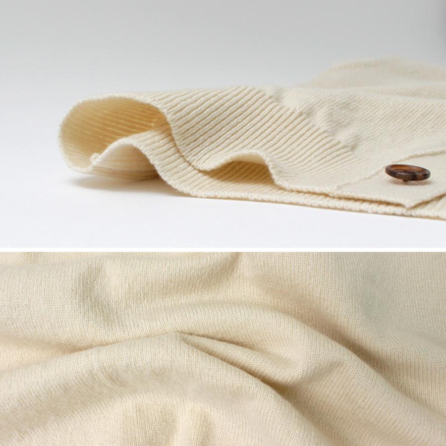 YONETOMI NEW BASIC（ヨネトミニューベーシック） リジッド カシミア ニット カーディガン / メンズ 長袖 羽織り Vネック 日本製 | Yonetomi NEW BASIC | 06