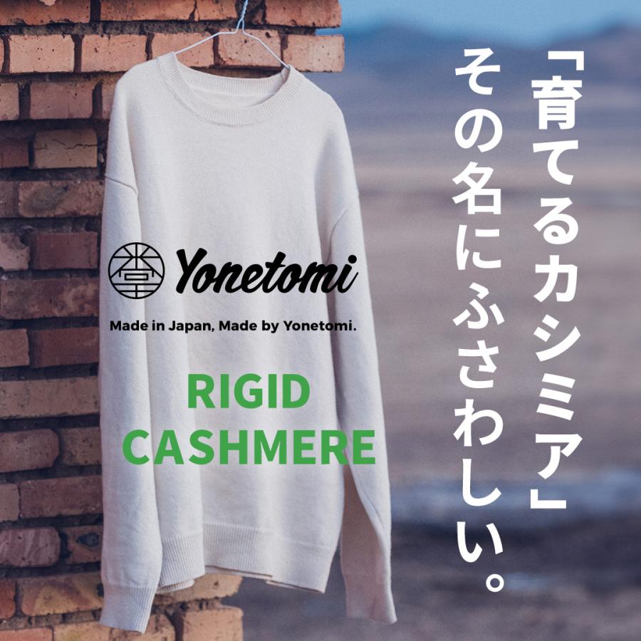 YONETOMI NEW BASIC（ヨネトミニューベーシック） リジッド カシミア ニット プルオーバー ガーメントダイ / メンズ 長袖 | Yonetomi NEW BASIC | 06