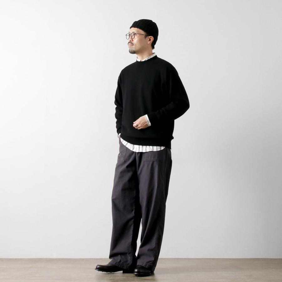 YONETOMI NEW BASIC（ヨネトミニューベーシック） リジッド カシミア ニット プルオーバー ガーメントダイ / メンズ 長袖 | Yonetomi NEW BASIC | 07