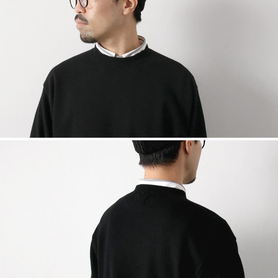 YONETOMI NEW BASIC（ヨネトミニューベーシック） リジッド カシミア ニット プルオーバー ガーメントダイ / メンズ 長袖 | Yonetomi NEW BASIC | 11