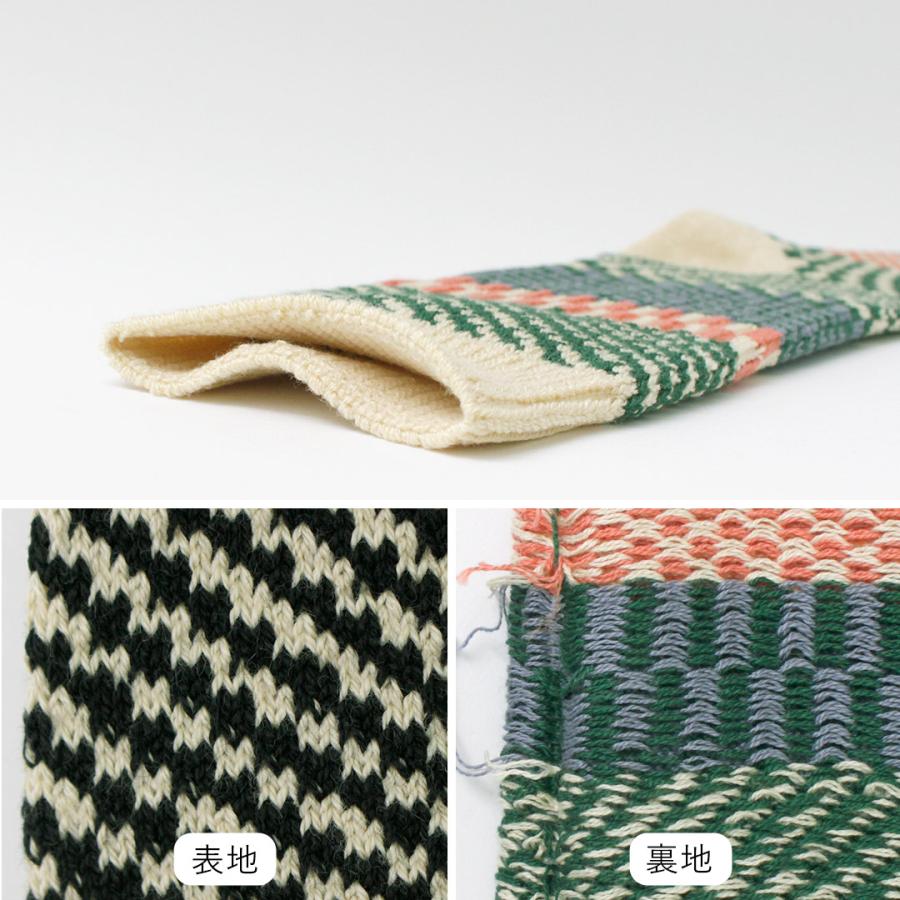 ROTOTO（ロトト） チェック＆ステップ ソックス R1549 / 靴下 クルーソックス ジャガード 柄 コットン 日本製 | ROTOTO | 08