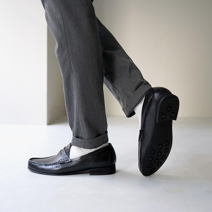 MARIO MINARDI（マリオミナルディ） コインローファー / 革靴 レザーシューズ ラバーソール メンズ |  | 10