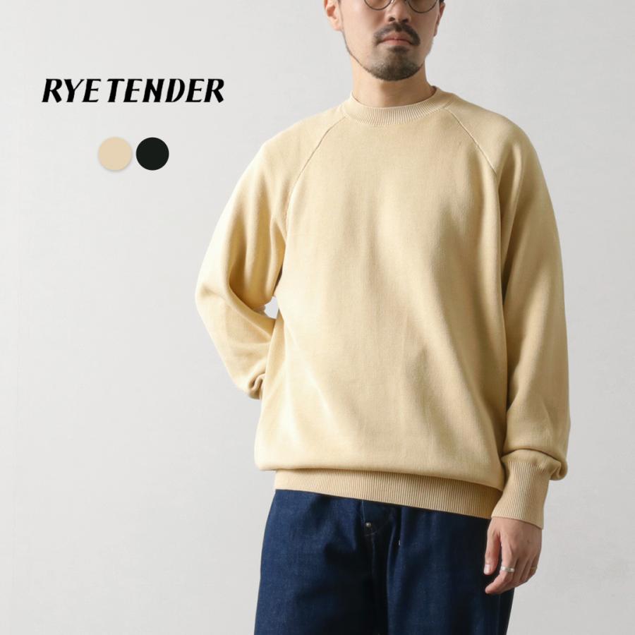 RYE TENDER（ライテンダー） フルトン ラグラン ニットスウェット / メンズ トップス クルーネック 綿100 | RYE TENDER