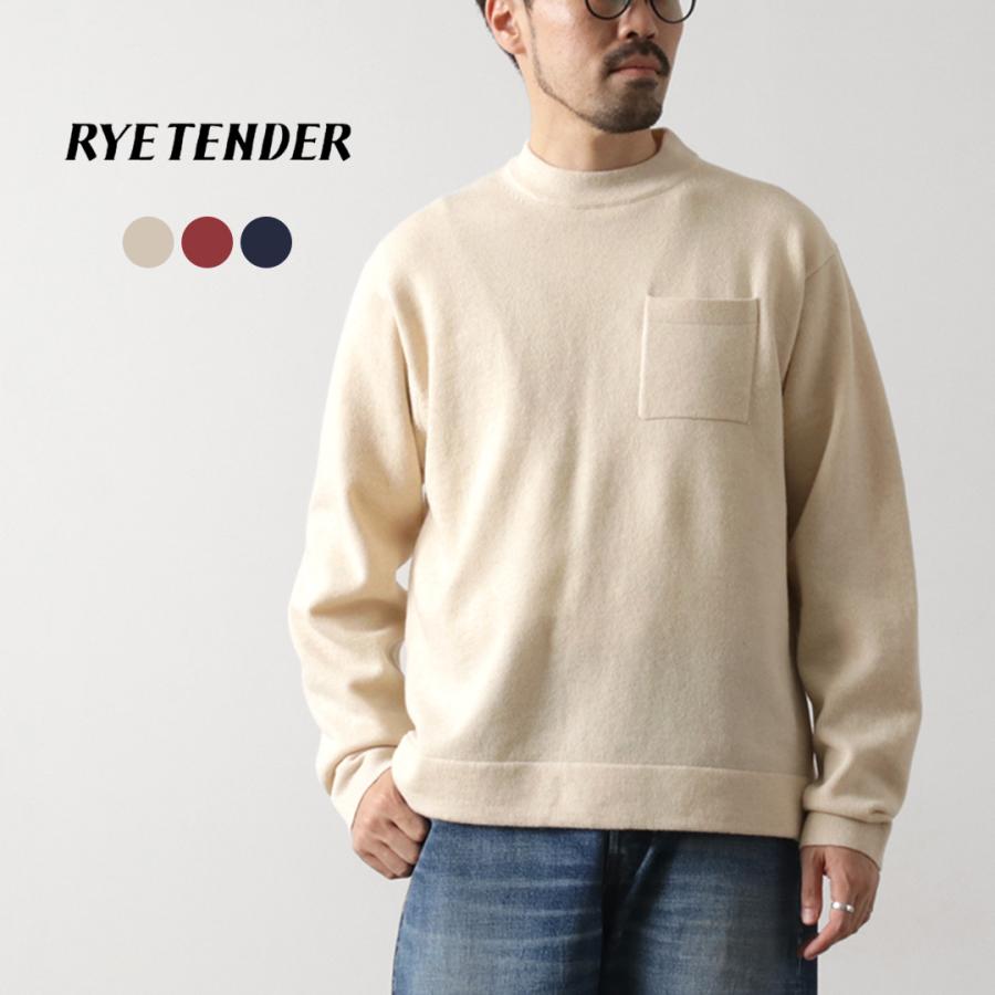 RYE TENDER（ライテンダー） ロイド ポケット プルオーパーニット / メンズ トップス 長袖 ウール 無地 LLOYD SWEATER | RYE TENDER
