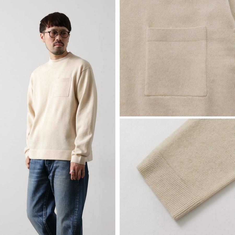 RYE TENDER（ライテンダー） ロイド ポケット プルオーパーニット / メンズ トップス 長袖 ウール 無地 LLOYD SWEATER | RYE TENDER | 13