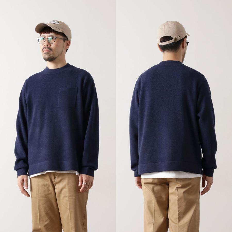 RYE TENDER（ライテンダー） ロイド ポケット プルオーパーニット / メンズ トップス 長袖 ウール 無地 LLOYD SWEATER | RYE TENDER | 15