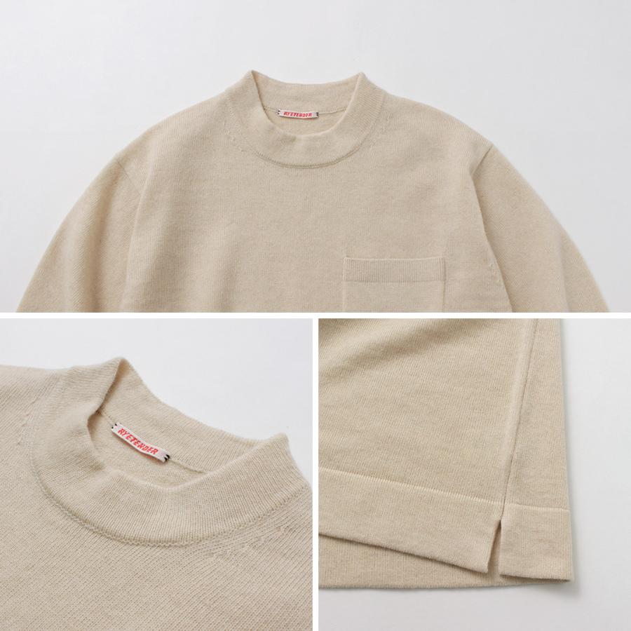 RYE TENDER（ライテンダー） ロイド ポケット プルオーパーニット / メンズ トップス 長袖 ウール 無地 LLOYD SWEATER | RYE TENDER | 17
