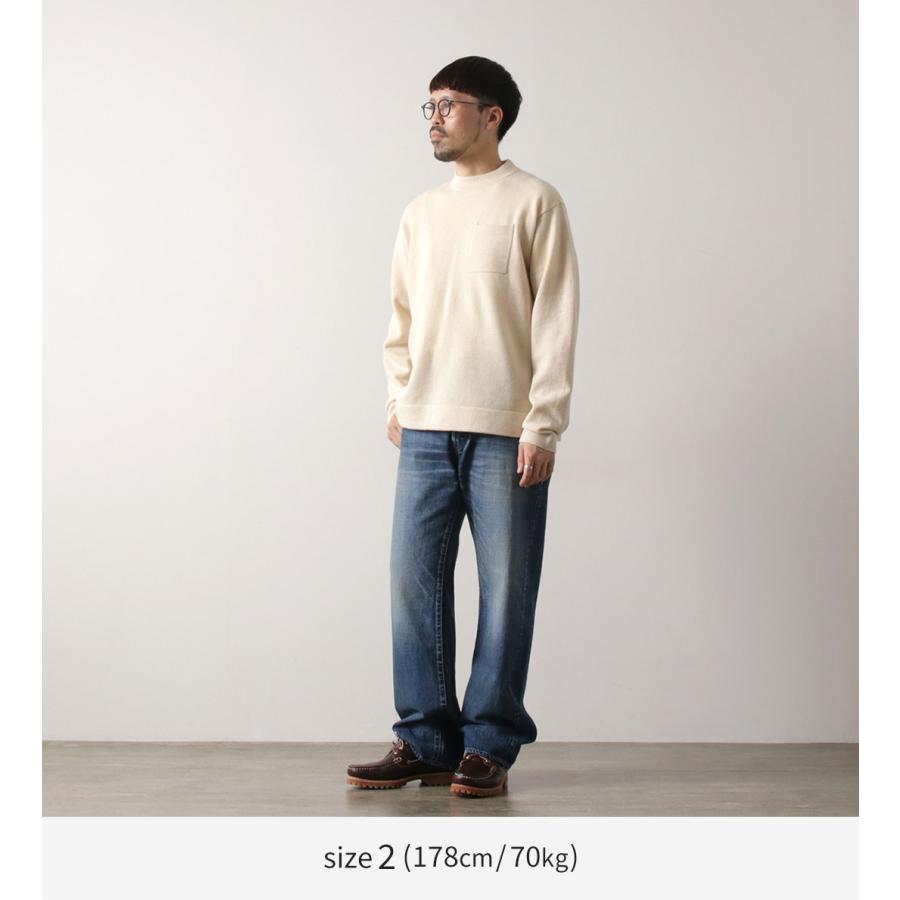 RYE TENDER（ライテンダー） ロイド ポケット プルオーパーニット / メンズ トップス 長袖 ウール 無地 LLOYD SWEATER | RYE TENDER | 06