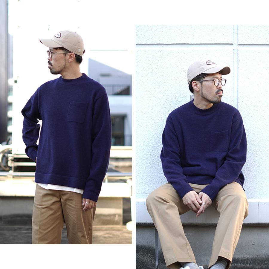 RYE TENDER（ライテンダー） ロイド ポケット プルオーパーニット / メンズ トップス 長袖 ウール 無地 LLOYD SWEATER | RYE TENDER | 11