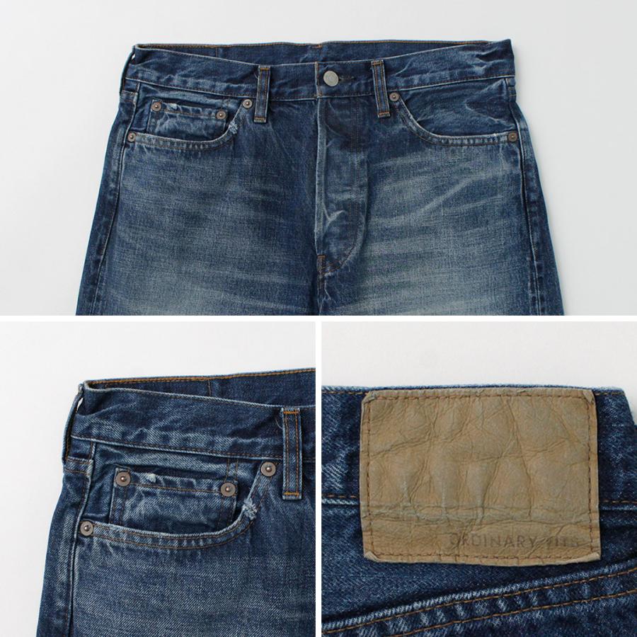ORDINARY FITS（オーディナリーフィッツ） スタンダードデニム ユーズド / セルビッジデニム テーパード インディゴ 日本製 | Ordinary fits | 10