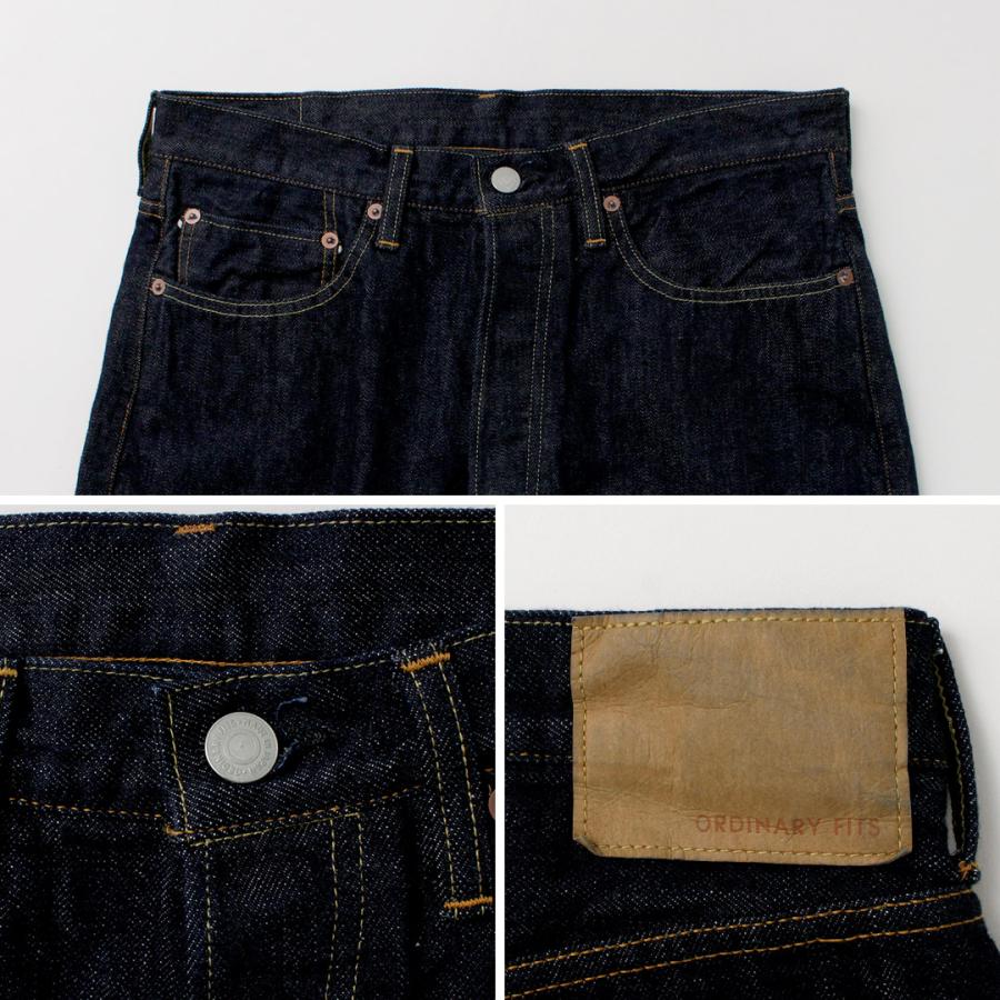 ORDINARY FITS（オーディナリーフィッツ） ルーズデニム ワンウォッシュ / セルビッジデニム テーパード インディゴ 日本製 | Ordinary fits | 11