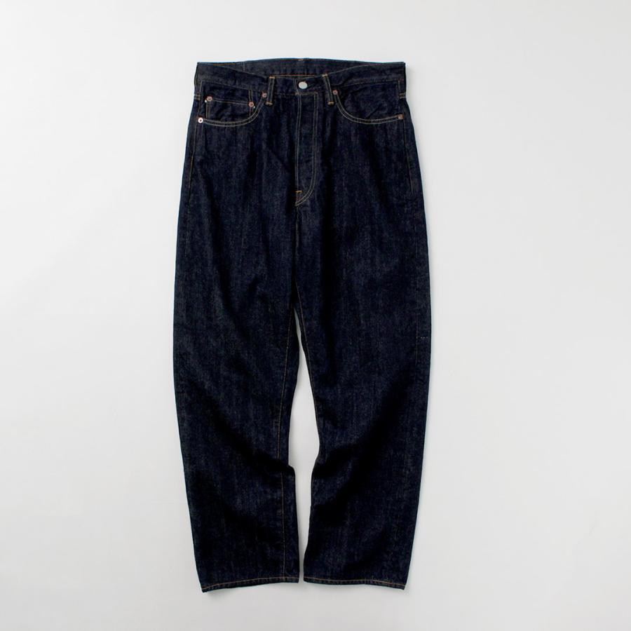 ORDINARY FITS（オーディナリーフィッツ） ルーズデニム ワンウォッシュ / セルビッジデニム テーパード インディゴ 日本製 | Ordinary fits | 02