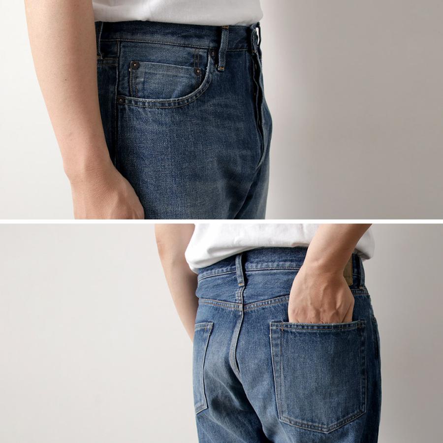 ORDINARY FITS（オーディナリーフィッツ） ルーズデニム ユーズド / セルビッジデニム テーパード インディゴ 日本製 | Ordinary fits | 08