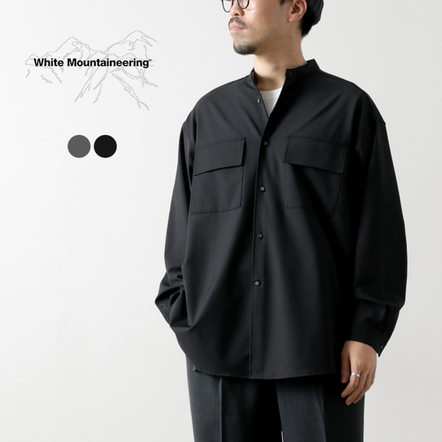 WHITE MOUNTAINEERING（ホワイトマウンテニアリング） ストレッチ バンドカラーシャツ / メンズ 長袖 カジュアル | WHITE MOUNTAINEERING