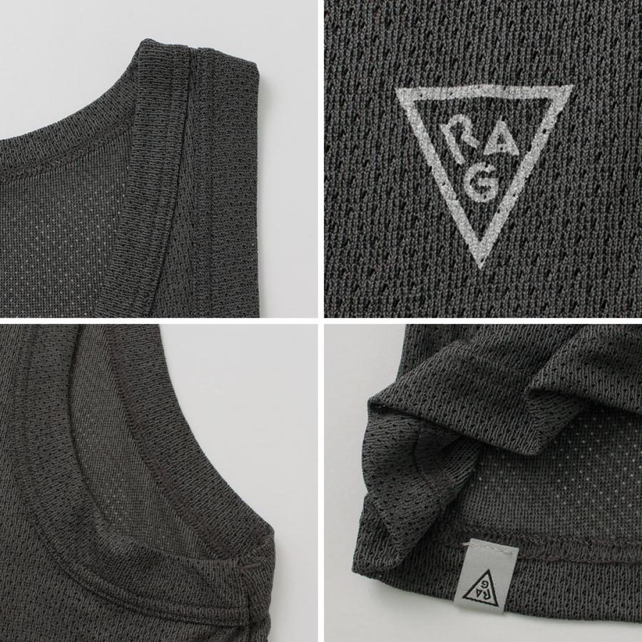 【動画あり】RAG（ラグ） エアードライ ブリザブル タンクトップ / メンズ インナー 速乾 メッシュ AIR DRY breathable Tank-Top | RAG | 14