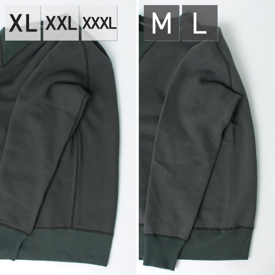 BARNS（バーンズ） 小寸 ガゼット クルーネック スウェット / メンズ 裏起毛 V字ガゼット クルーネック 無地 日本製 | BARNS OUTFITTERS | 13