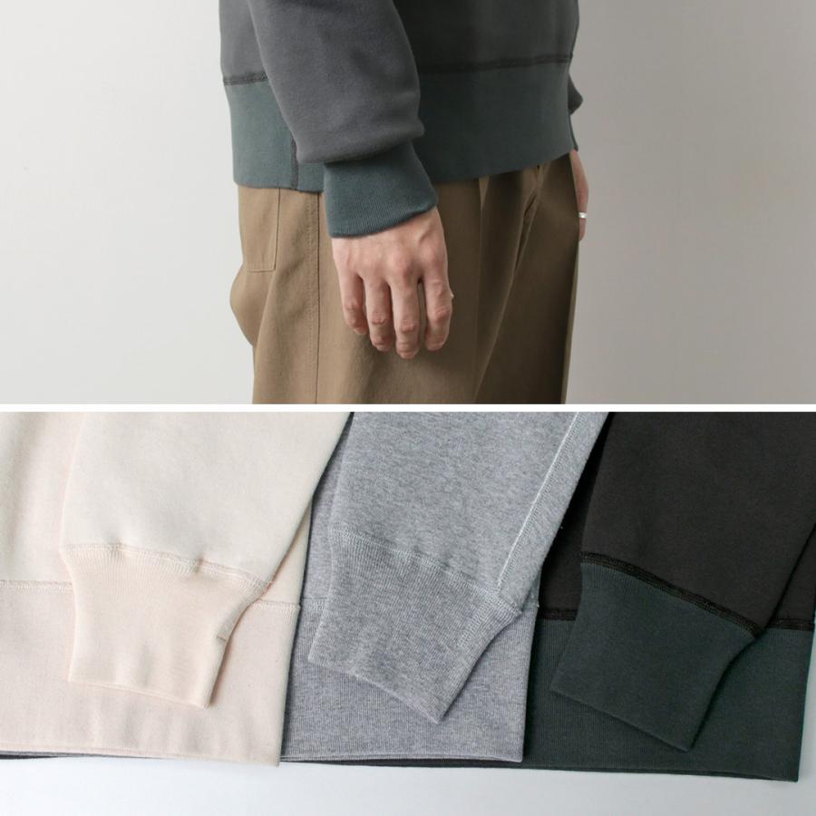 BARNS（バーンズ） 小寸 ガゼット クルーネック スウェット / メンズ 裏起毛 V字ガゼット クルーネック 無地 日本製 | BARNS OUTFITTERS | 14