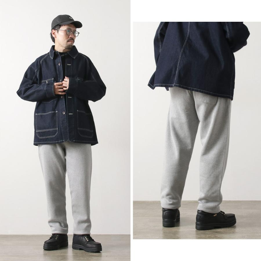 BARNS（バーンズ） 小寸 ワイドテーパードパンツ / スウェット メンズ 裏起毛 中厚手 日本製 WIDE TAPERED PANTS COZUN | BARNS OUTFITTERS | 14