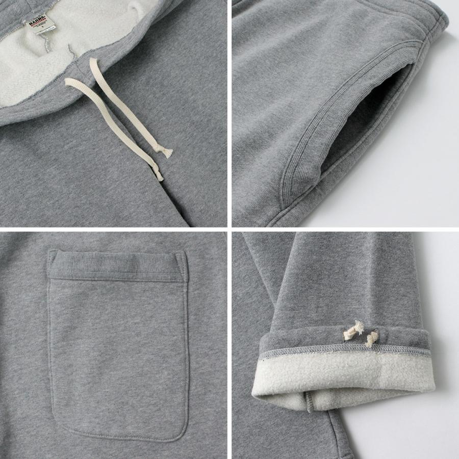 BARNS（バーンズ） 小寸 ワイドテーパードパンツ / スウェット メンズ 裏起毛 中厚手 日本製 WIDE TAPERED PANTS COZUN | BARNS OUTFITTERS | 15