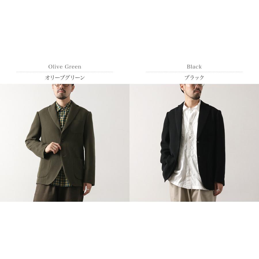 FUJITO（フジト） ナウン 2Bジャケット ウールサージ / メンズ テーラード 2つボタン 日本製 アウター N.O.UN Jacket | FUJITO | 03