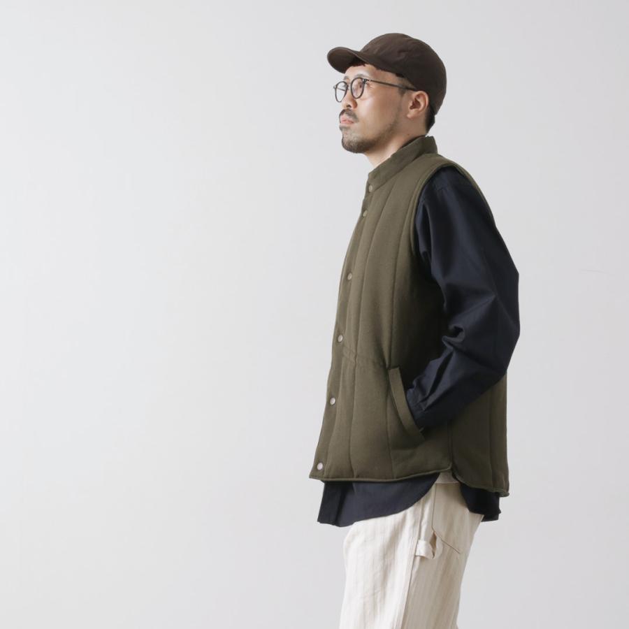 FUJITO（フジト） スキーベスト ウールサージ / メンズ アウター ベスト 前開き 中綿 日本製 Ski Vest | FUJITO | 15