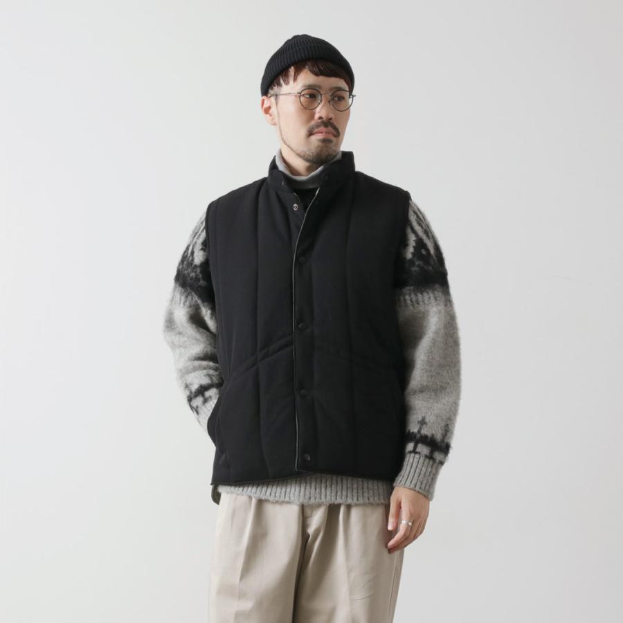 FUJITO（フジト） スキーベスト ウールサージ / メンズ アウター ベスト 前開き 中綿 日本製 Ski Vest | FUJITO | 16