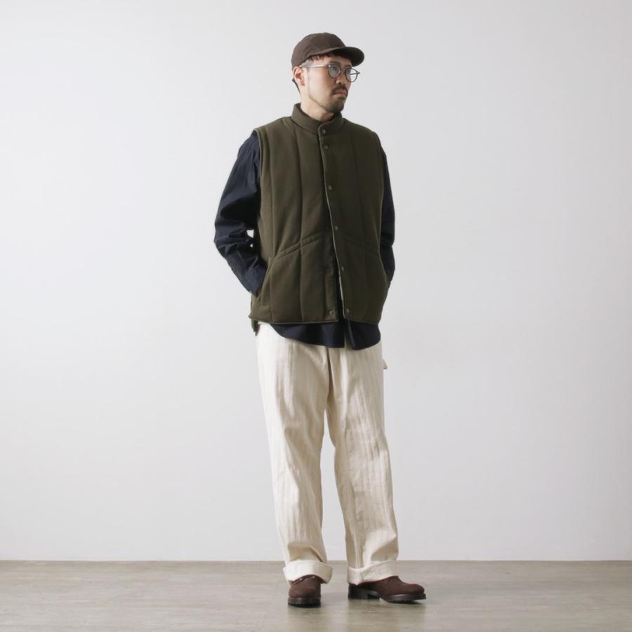 FUJITO（フジト） スキーベスト ウールサージ / メンズ アウター ベスト 前開き 中綿 日本製 Ski Vest | FUJITO | 07