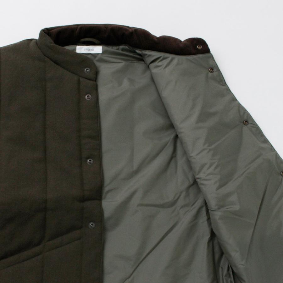 FUJITO（フジト） スキーベスト ウールサージ / メンズ アウター ベスト 前開き 中綿 日本製 Ski Vest | FUJITO | 08