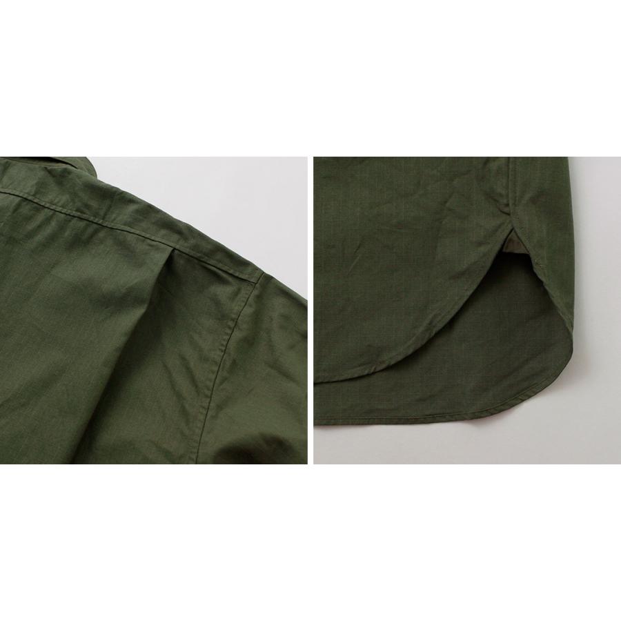 FUJITO（フジト） ファティーグシャツ リップストップ / メンズ 長袖 ミリタリー 無地 日本製 Fatigue Shirt | FUJITO | 14