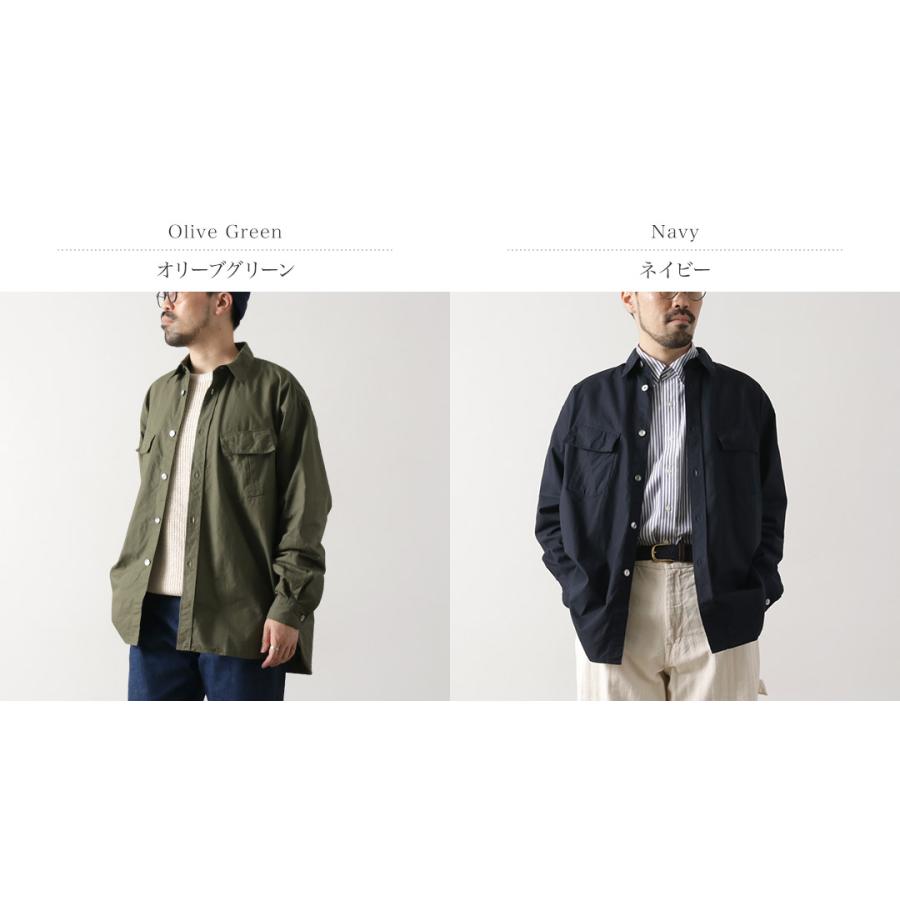 FUJITO（フジト） ファティーグシャツ リップストップ / メンズ 長袖 ミリタリー 無地 日本製 Fatigue Shirt | FUJITO | 03