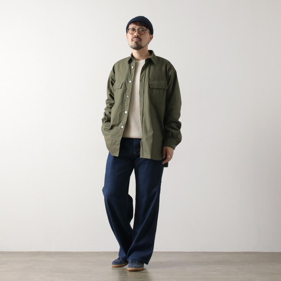 FUJITO（フジト） ファティーグシャツ リップストップ / メンズ 長袖 ミリタリー 無地 日本製 Fatigue Shirt | FUJITO | 06