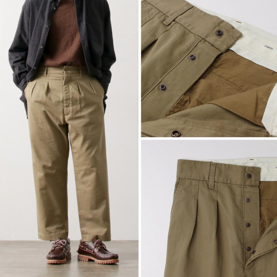 FUJITO（フジト） 2タック トラウザー チノ / メンズ チノパン 綿 コットン 日本製 2 Tuck Trousers | FUJITO | 10