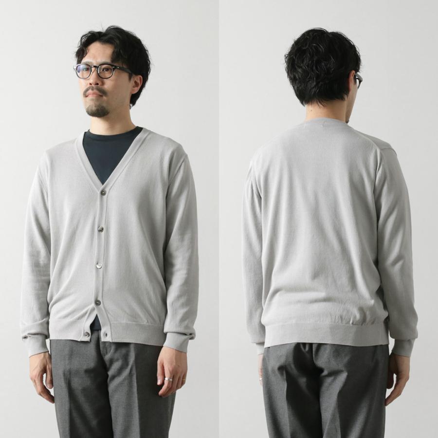 MOONCASTLE（ムーンキャッスル） アイスコットン カーディガン / メンズ サマーニット 接触冷感 長袖 | MOONCASTLE | 18