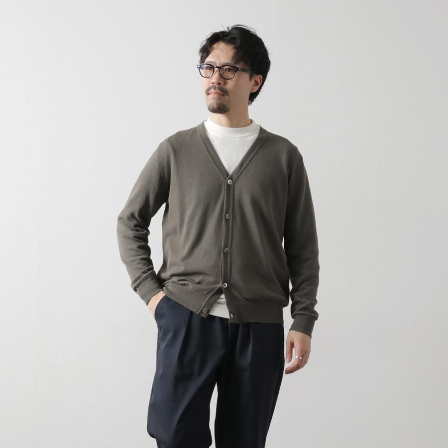 MOONCASTLE（ムーンキャッスル） アイスコットン カーディガン / メンズ サマーニット 接触冷感 長袖 | MOONCASTLE | 19