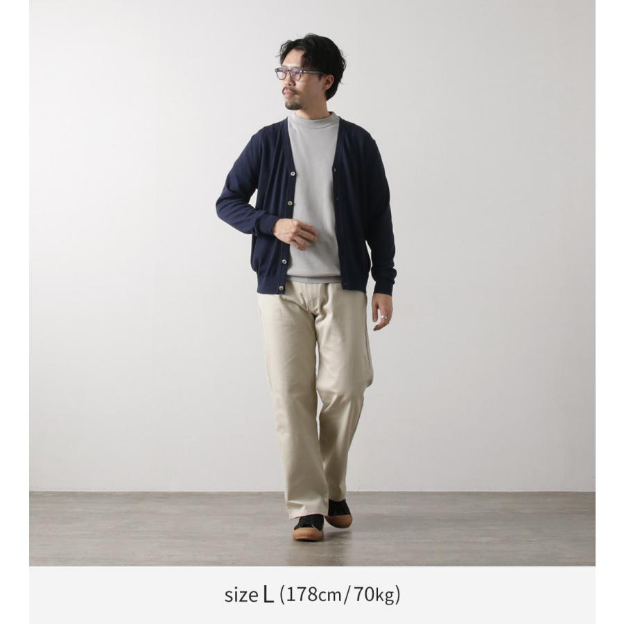 MOONCASTLE（ムーンキャッスル） アイスコットン カーディガン / メンズ サマーニット 接触冷感 長袖 | MOONCASTLE | 08