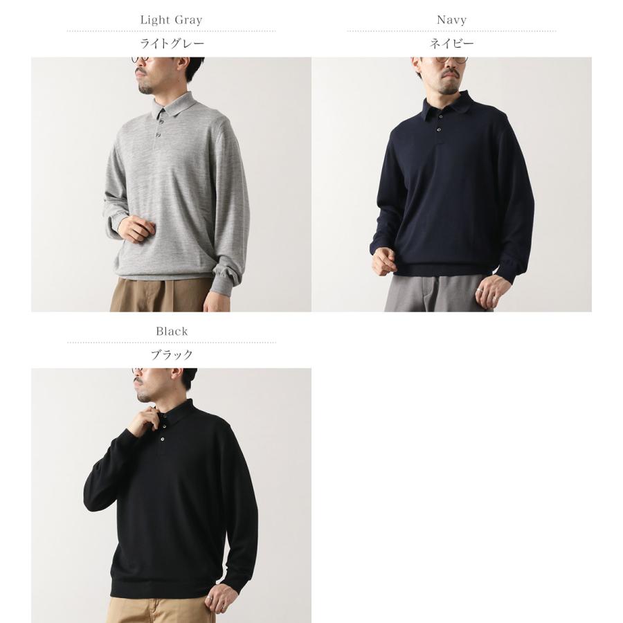 MOONCASTLE（ムーンキャッスル） エクストラファインメリノウール ポロネック ニット / メンズ トップス ニット 長袖 日本製 | MOONCASTLE | 04