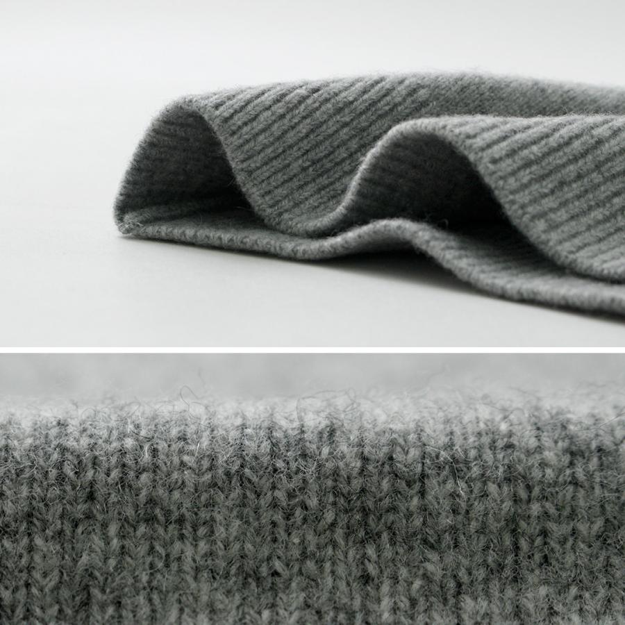 美品♪ROCHAS◆ロシャス◆ウールプルオーバーニット　クルーネック　ワッペン クルーネックニットプルオーバー【ROCHAS Premiere】|レリアン プラス